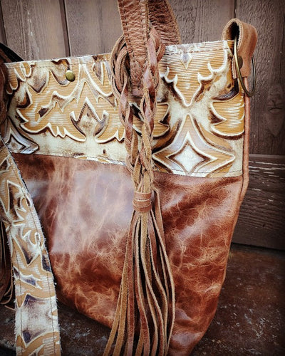 Tejas Handbag w/ Sienna Laredo Accent and Braids