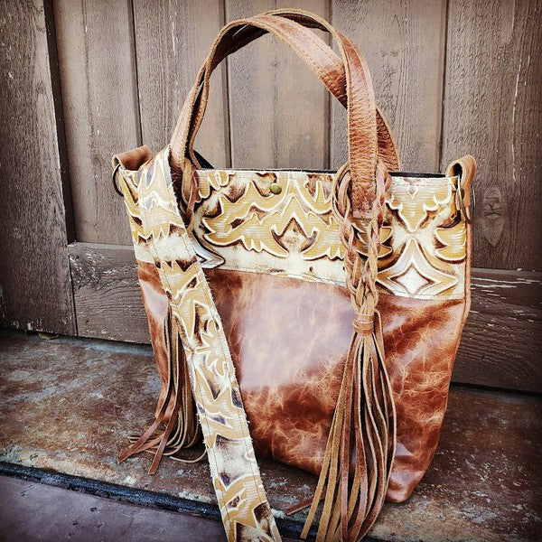 Tejas Handbag w/ Sienna Laredo Accent and Braids