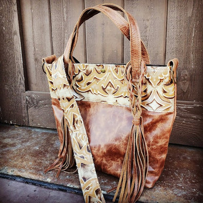Tejas Handbag w/ Sienna Laredo Accent and Braids