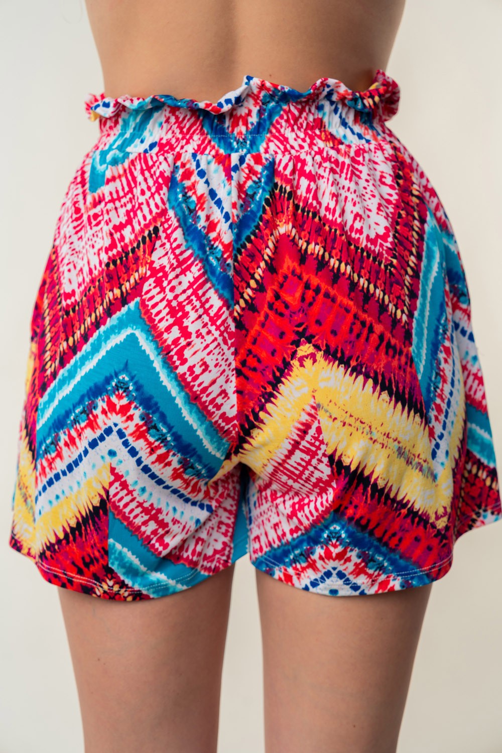 High Waisted Printed Shorts