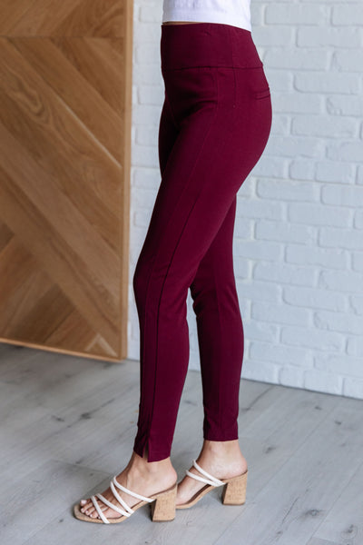 Magic Skinny 28" Pants in Wine