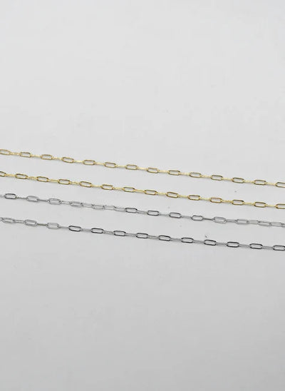 PREORDER: Mini Paperclip Chain Necklace in Silver