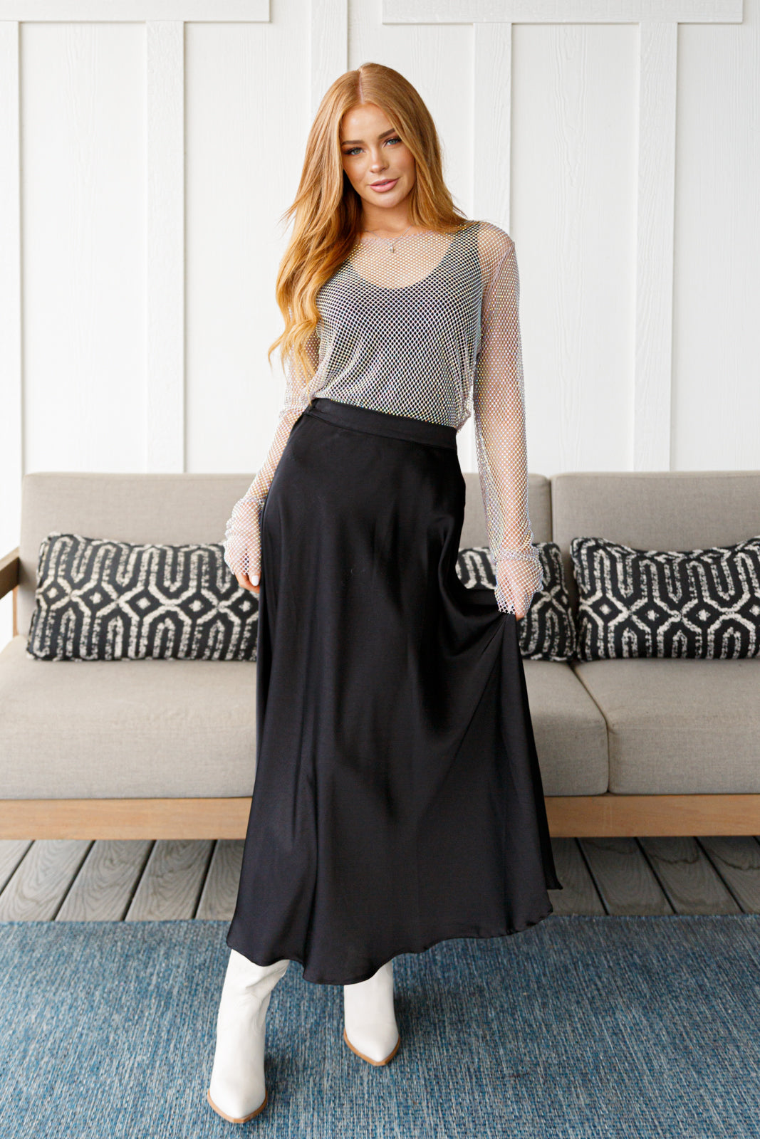 Timeless Tale Maxi Skirt in Black