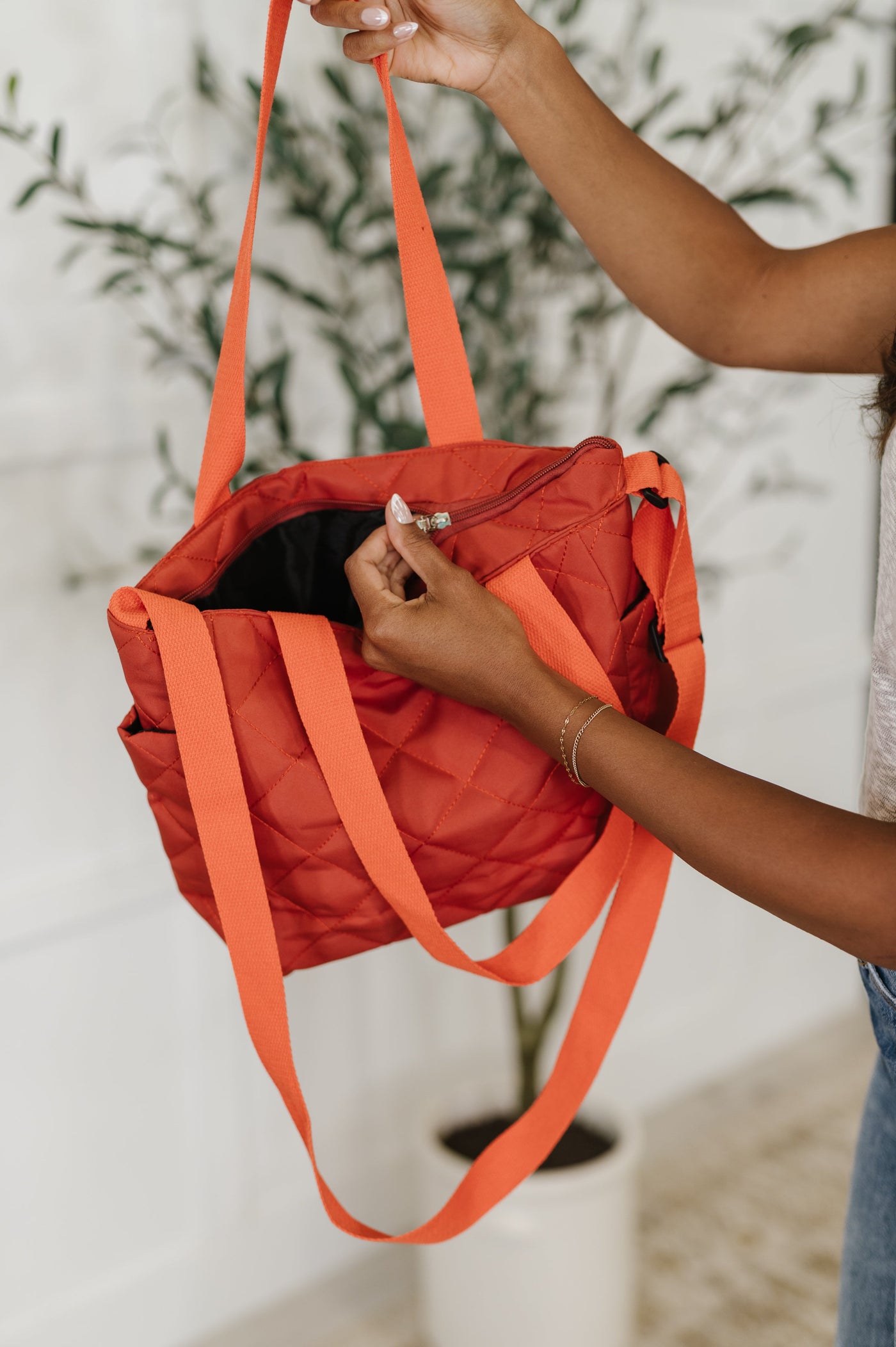 There She Goes Bag in Tomato