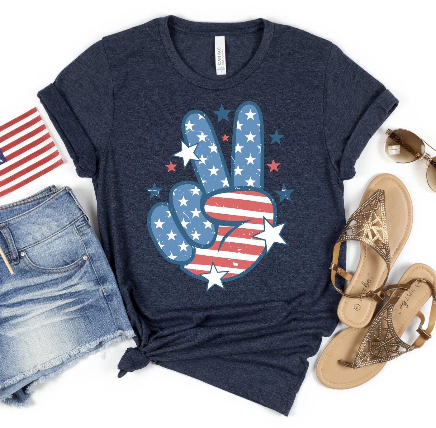 Americana Peace Hand Tee