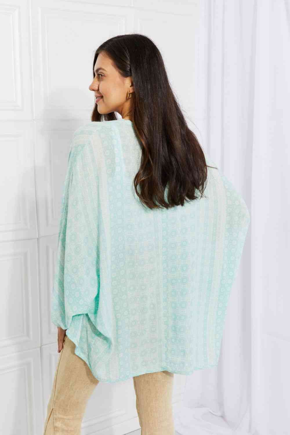 Culture Code Full Size Summer Song Dolman Sleeve Kimono