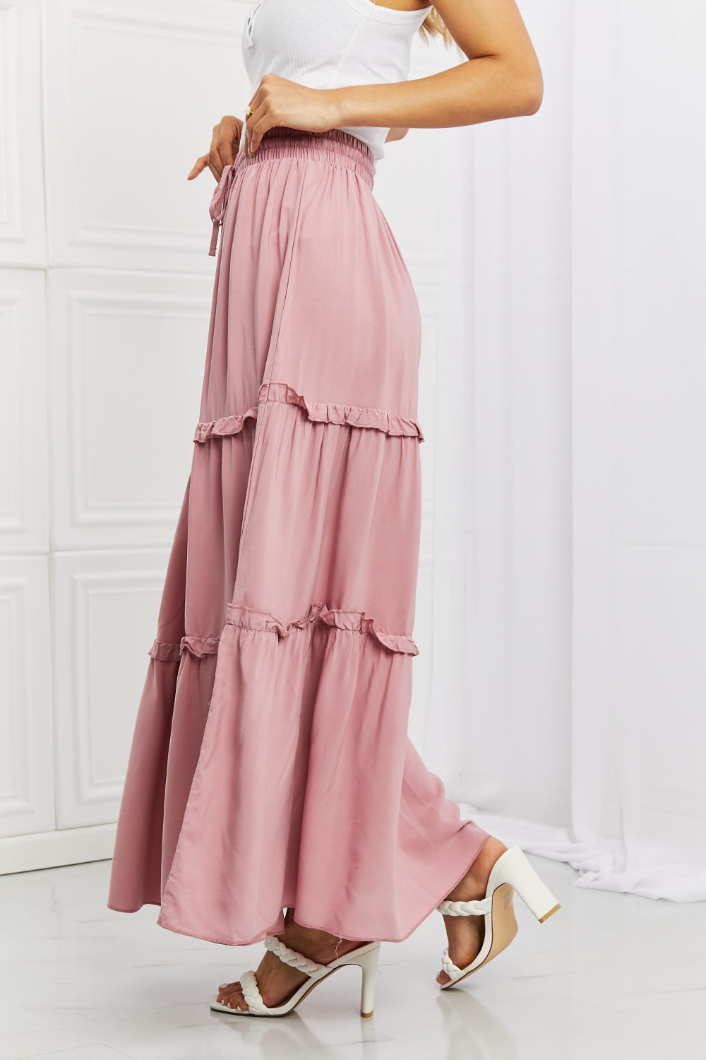Summer Days Ruffled Maxi Skirt