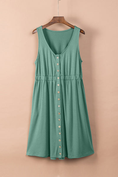 Sleeveless Button Down Dress (12 colors!)