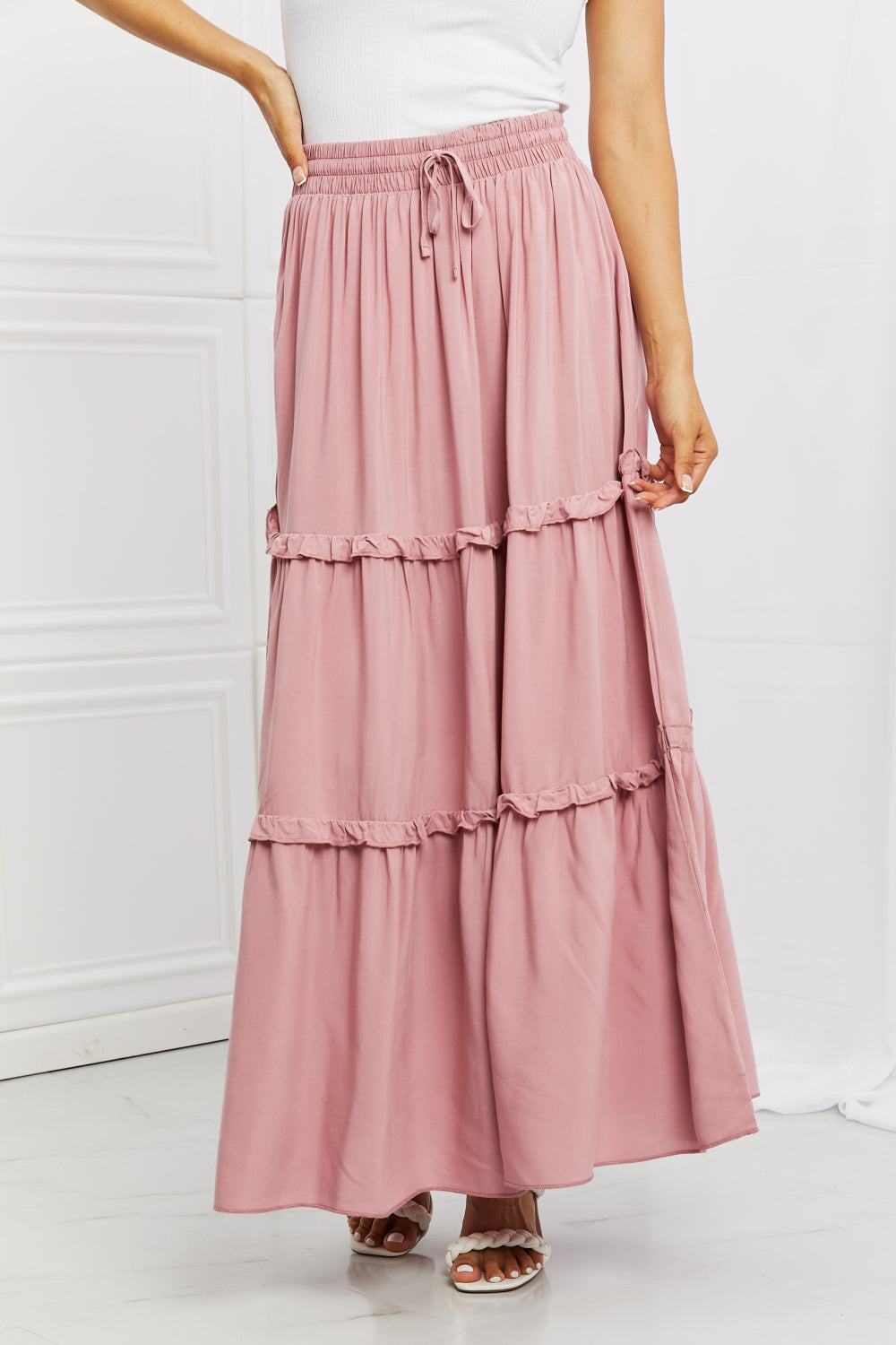 Summer Days Ruffled Maxi Skirt