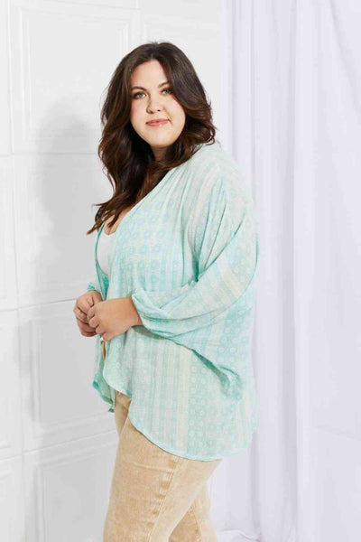 Culture Code Full Size Summer Song Dolman Sleeve Kimono