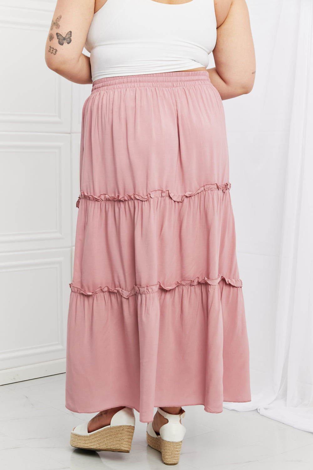 Summer Days Ruffled Maxi Skirt