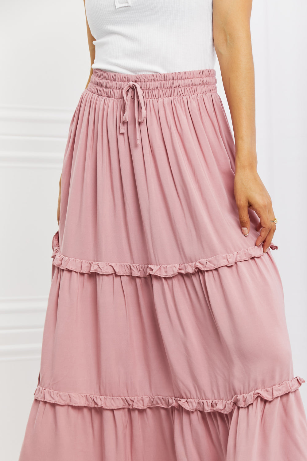 Summer Days Ruffled Maxi Skirt