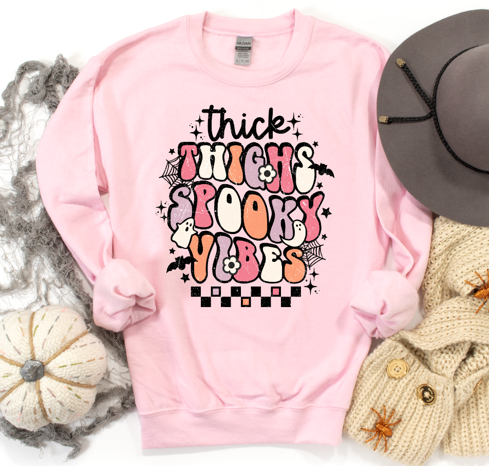 Thick Thighs & Spooky Vibes Sweatshirt