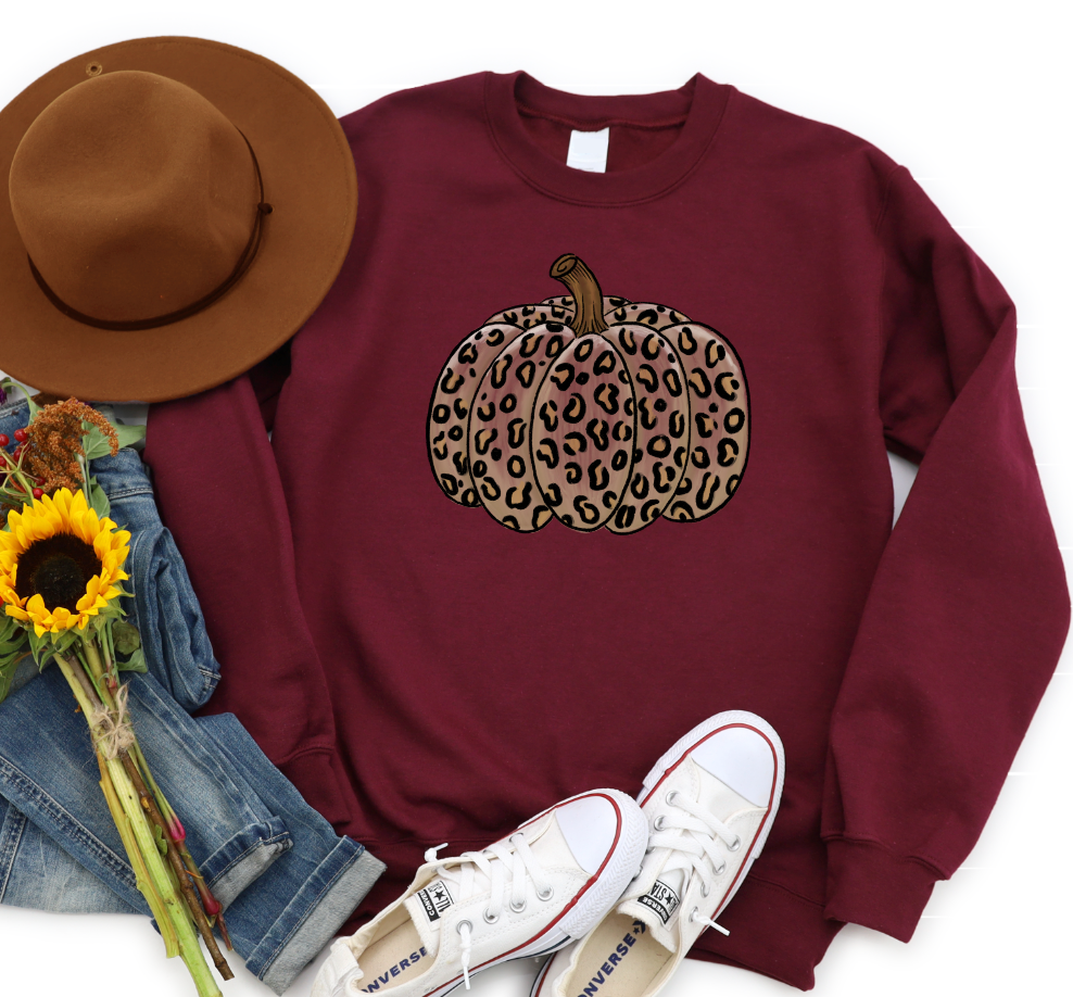 Leopard Fall Pumpkin Sweatshirt