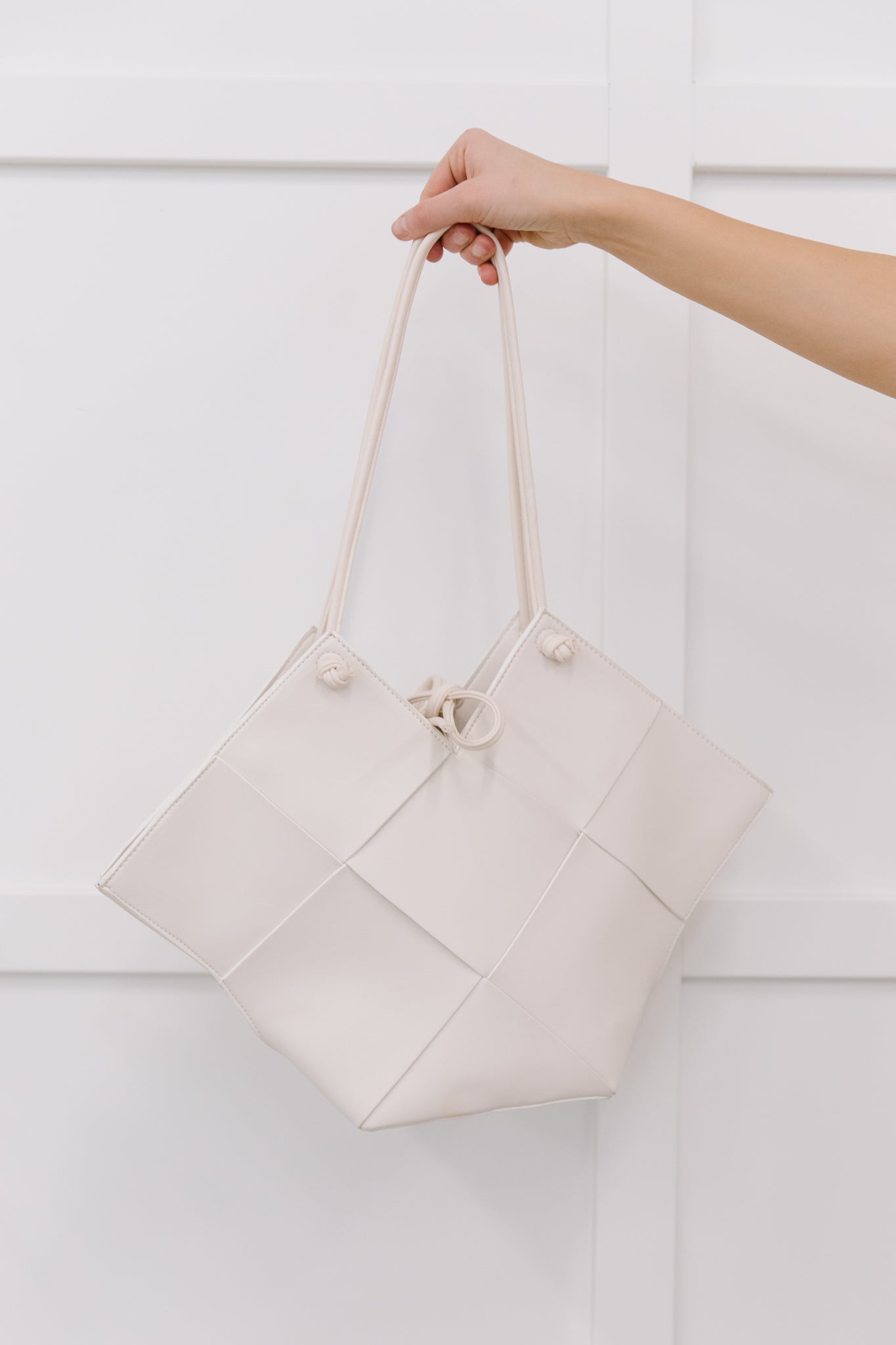 Woven Tote in White