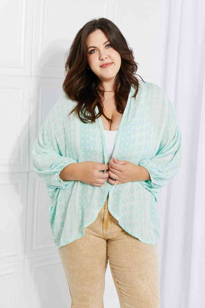 Culture Code Full Size Summer Song Dolman Sleeve Kimono
