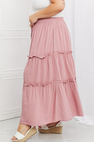 Summer Days Ruffled Maxi Skirt